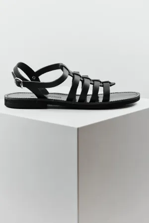 00 / Greek island sandals / black