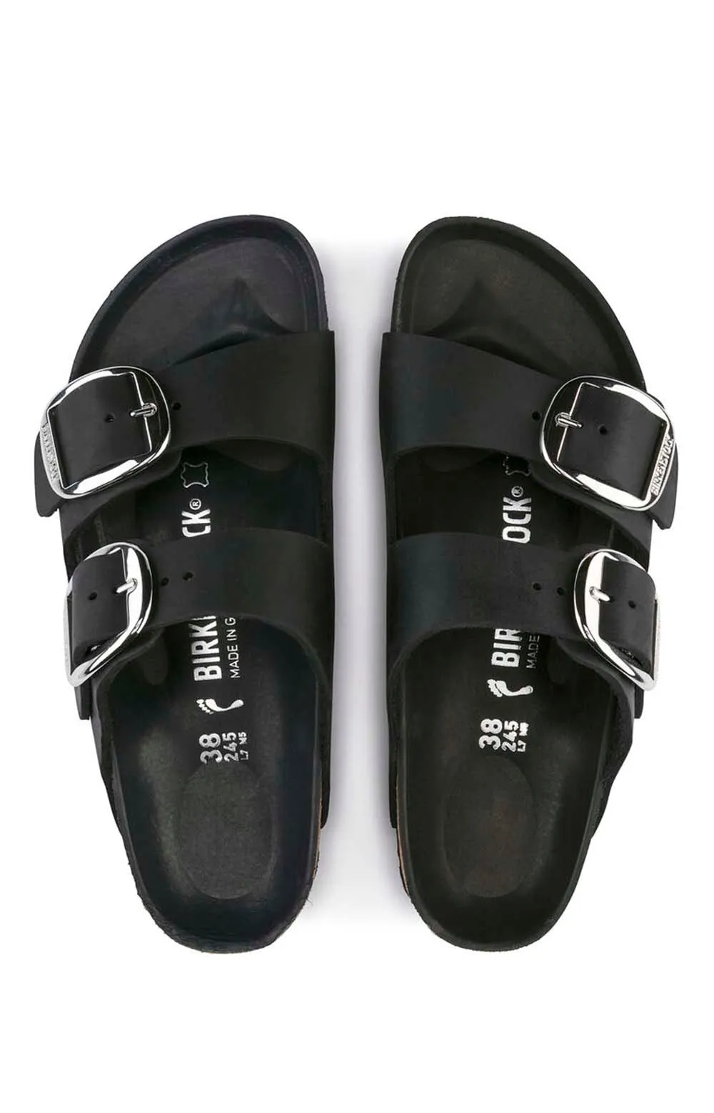 (1011075) Arizona Big Buckle Sandals - Black