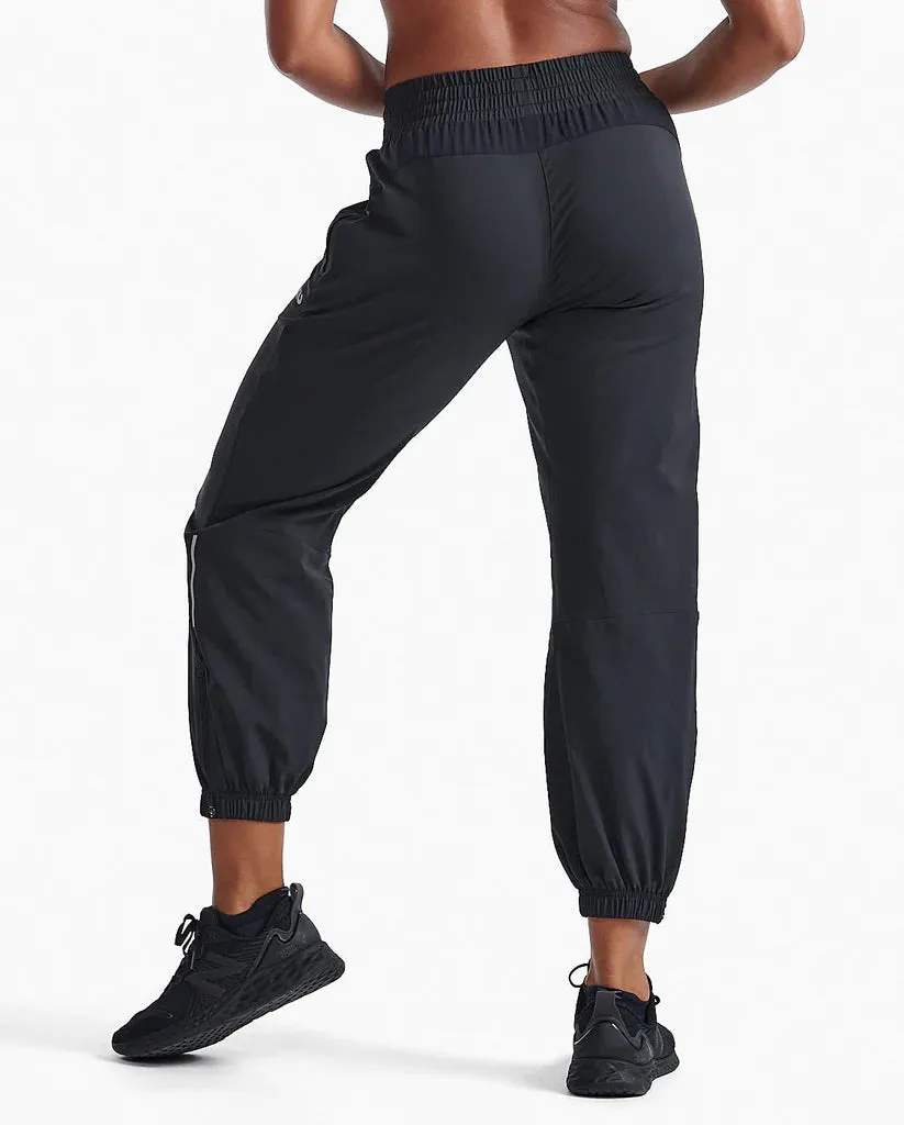 2XU Womens Aero Hi-Rise Woven Jogger - Black/Silver