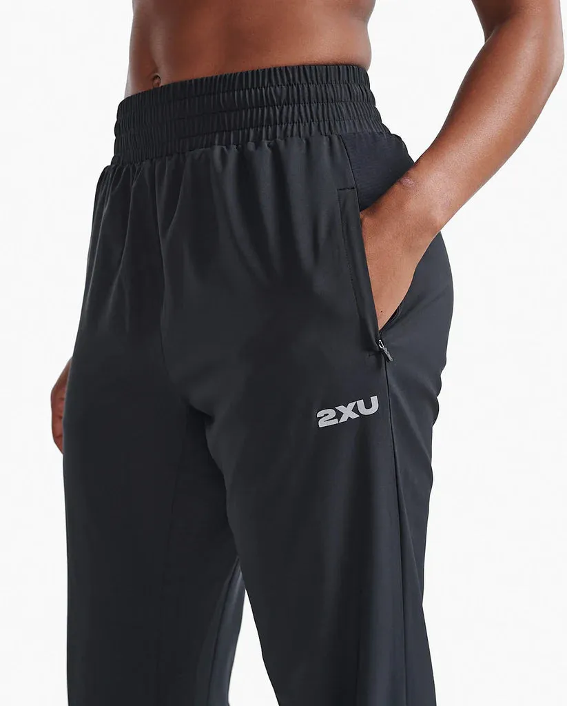 2XU Womens Aero Hi-Rise Woven Jogger - Black/Silver