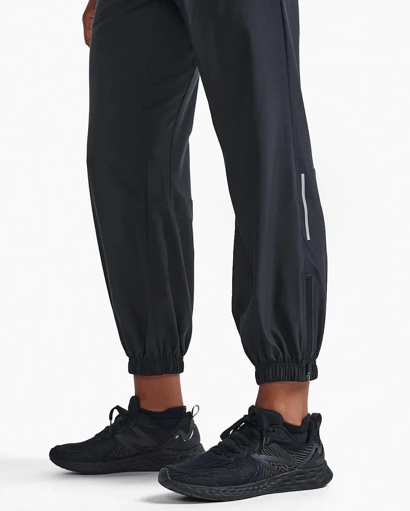 2XU Womens Aero Hi-Rise Woven Jogger - Black/Silver