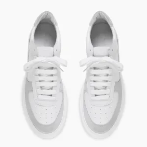 7 CM/2.76 Inches CMR CHAMARIPA White Leather Elevator Sneakers