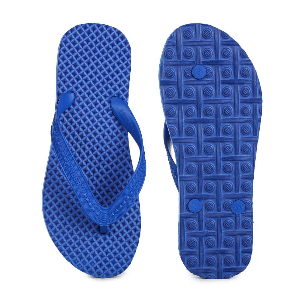 A-HA Casual Blue Flip Flop For Men HEALTH-1 By Liberty