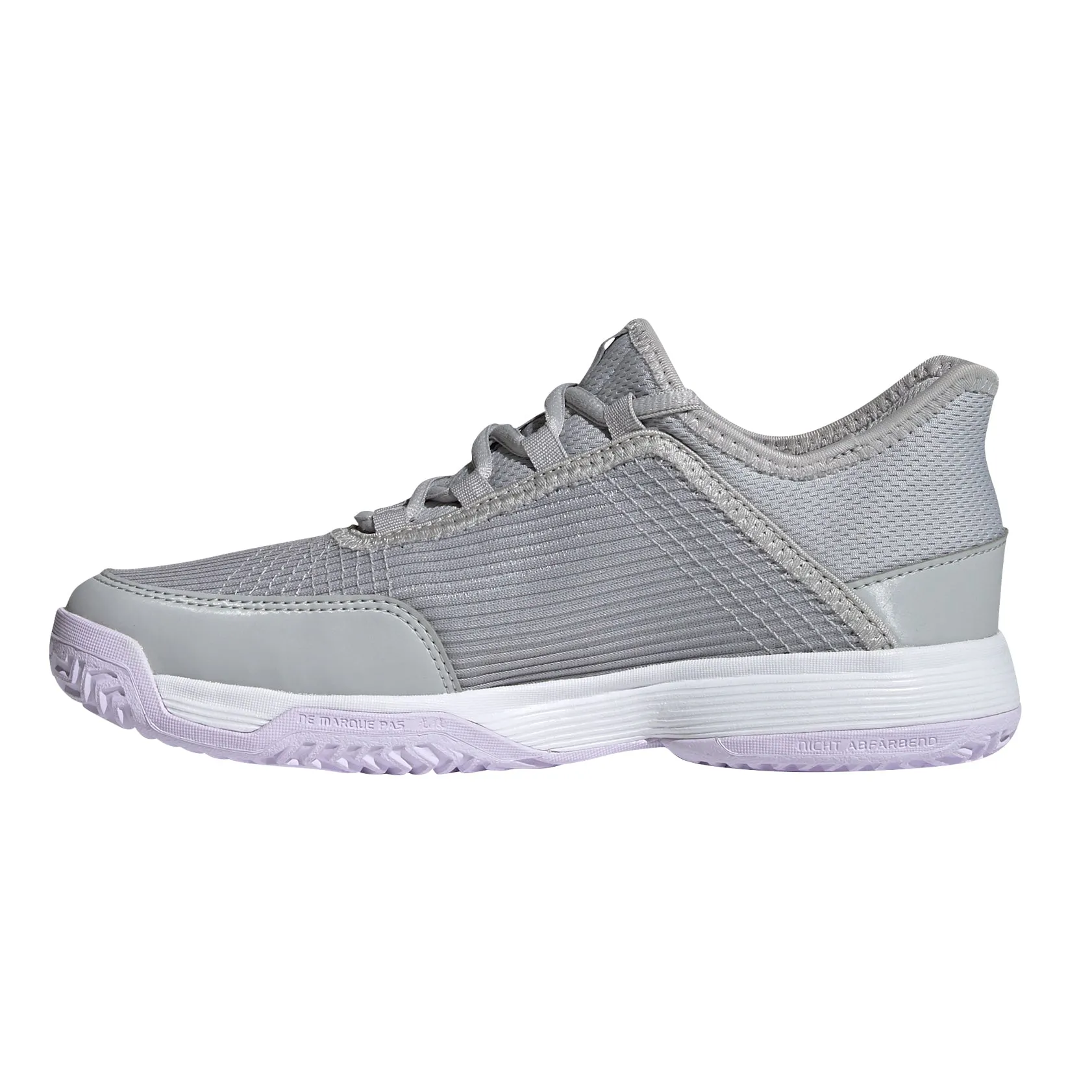 Adidas Adizero Club GrayPurple Junior Tennis Shoes