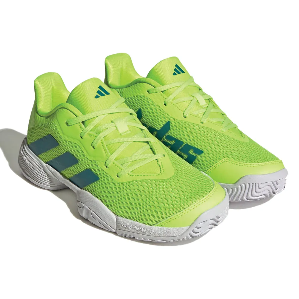 adidas Barricade Tennis Shoes (Junior) - Lucid Lemon/Arctic Fusion/Cloud White