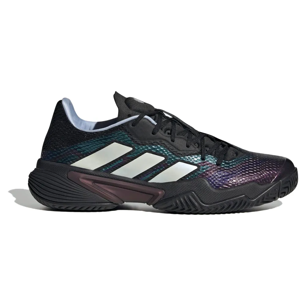 Adidas Barricade Tennis Shoes (Mens) - Core Black/Cloud White/Blue Dawn