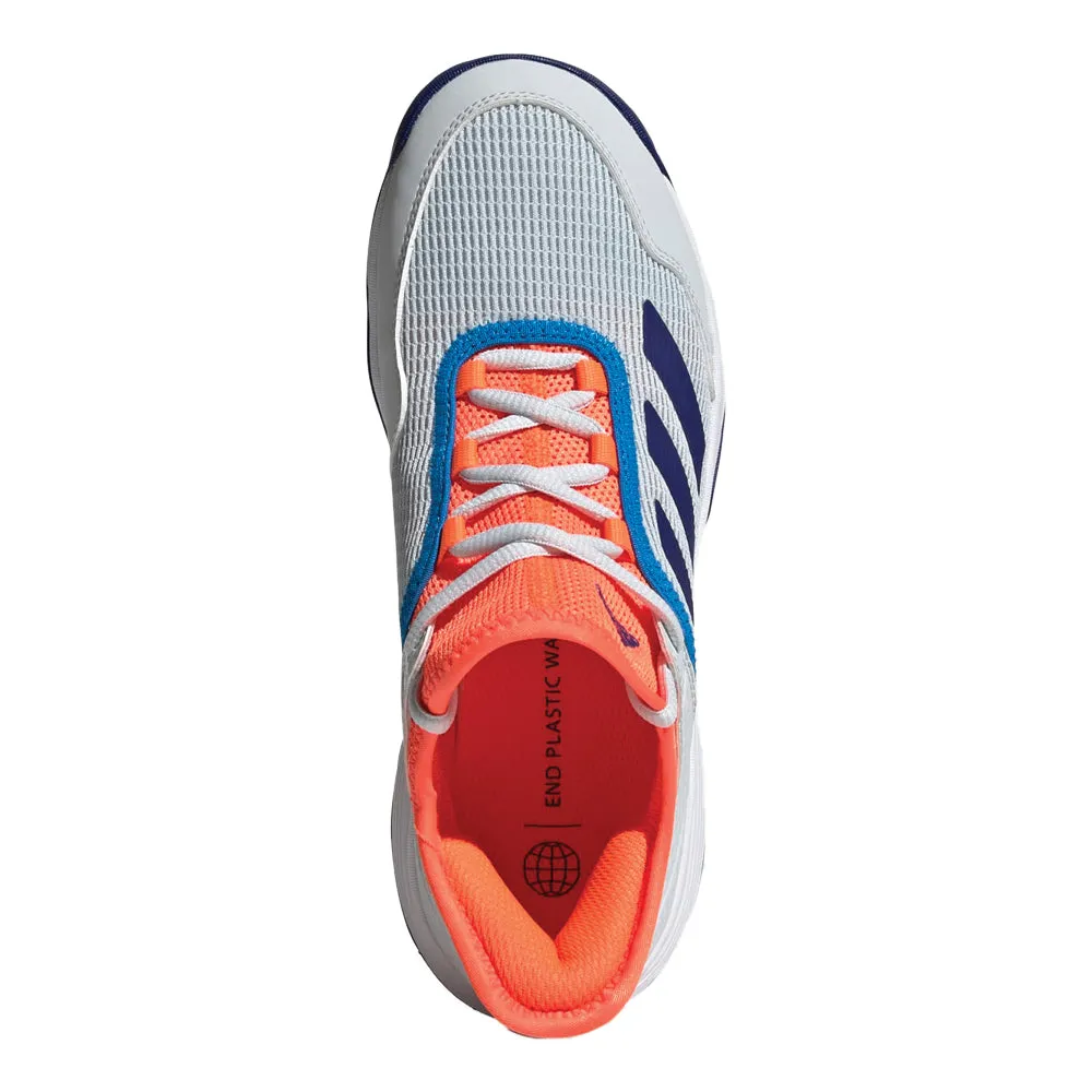 Adidas Ubersonic 4 Tennis Shoes (Junior) - Blue Tint/Legacy Indigo/Solar Orange