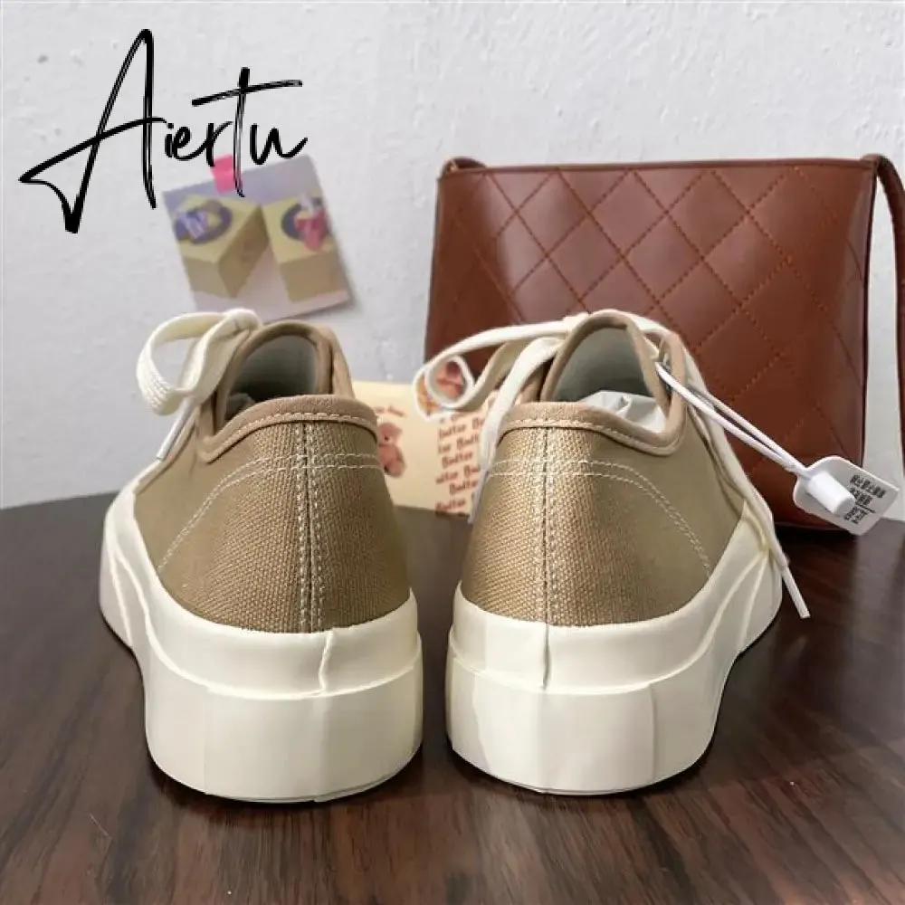 Aiertu Deeptown Women's Sneakers Sports Shoes Kawaii Flats Cute Fashion Casual Spring Vulcanized Harajuku Running Tennis