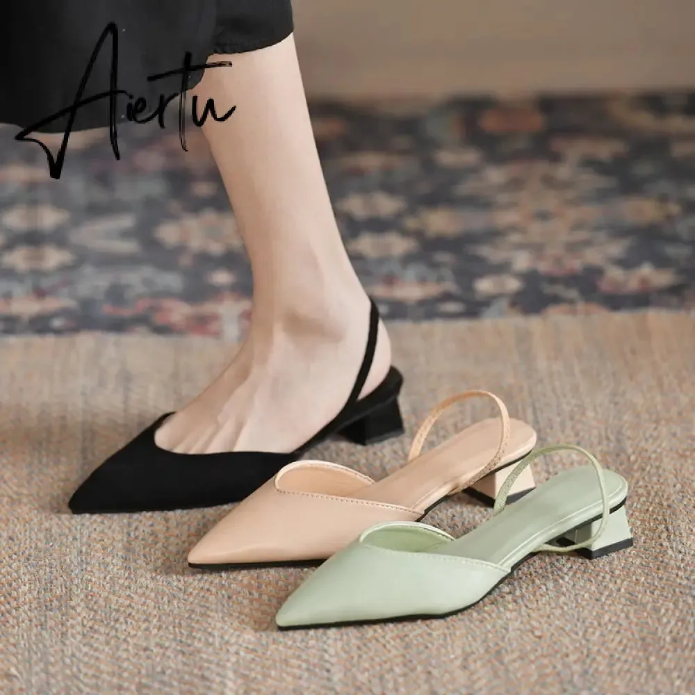 Aiertu  Women Flats Pointed Toe Lady Flat Heel Shoes Slip on Loafers Office Lady Elegant Shoes Soft Sole Comfortable Big Size 43