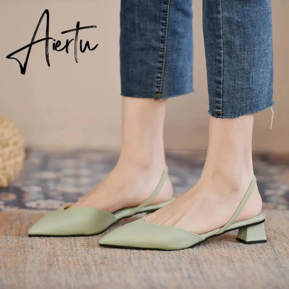 Aiertu  Women Flats Pointed Toe Lady Flat Heel Shoes Slip on Loafers Office Lady Elegant Shoes Soft Sole Comfortable Big Size 43