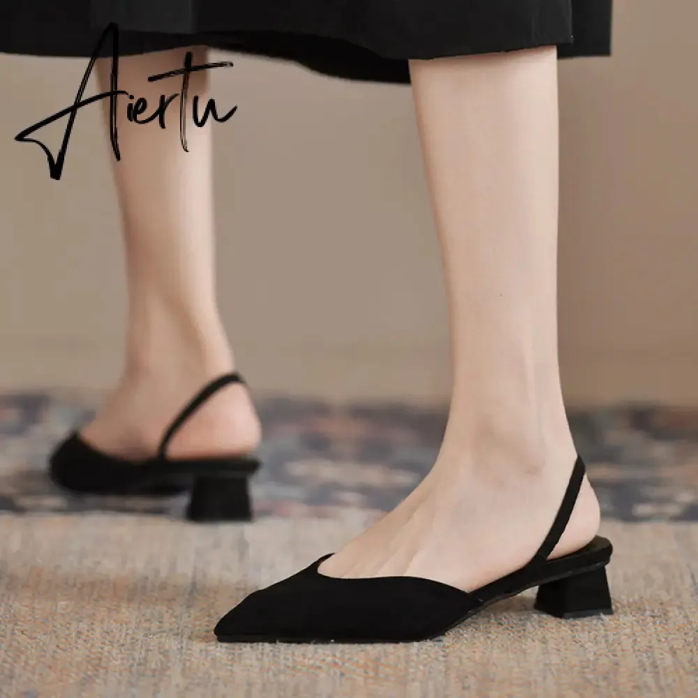 Aiertu  Women Flats Pointed Toe Lady Flat Heel Shoes Slip on Loafers Office Lady Elegant Shoes Soft Sole Comfortable Big Size 43