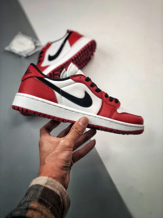 Air Jordan 1 Low Golf ” Chicago” Varsity Red/Black-White