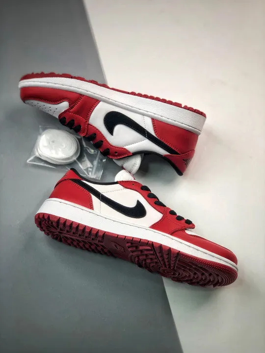 Air Jordan 1 Low Golf ” Chicago” Varsity Red/Black-White