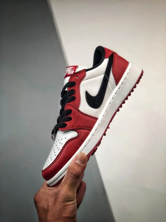 Air Jordan 1 Low Golf ” Chicago” Varsity Red/Black-White