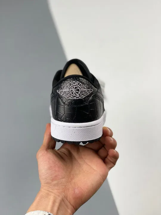 Air Jordan 1 Low Golf “Croc” Black/Iron Grey/White DD9315-003