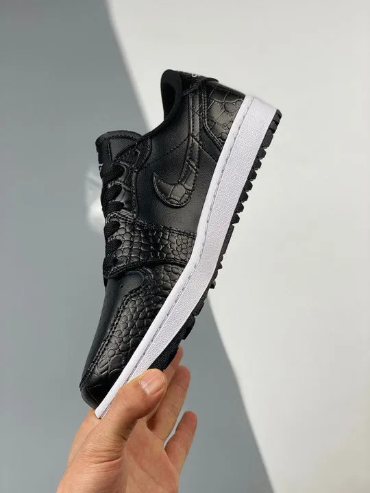 Air Jordan 1 Low Golf “Croc” Black/Iron Grey/White DD9315-003