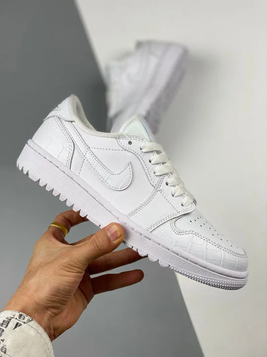 Air Jordan 1 Low Golf “Croc” White DD9315-110