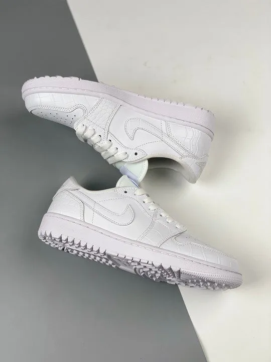 Air Jordan 1 Low Golf “Croc” White DD9315-110