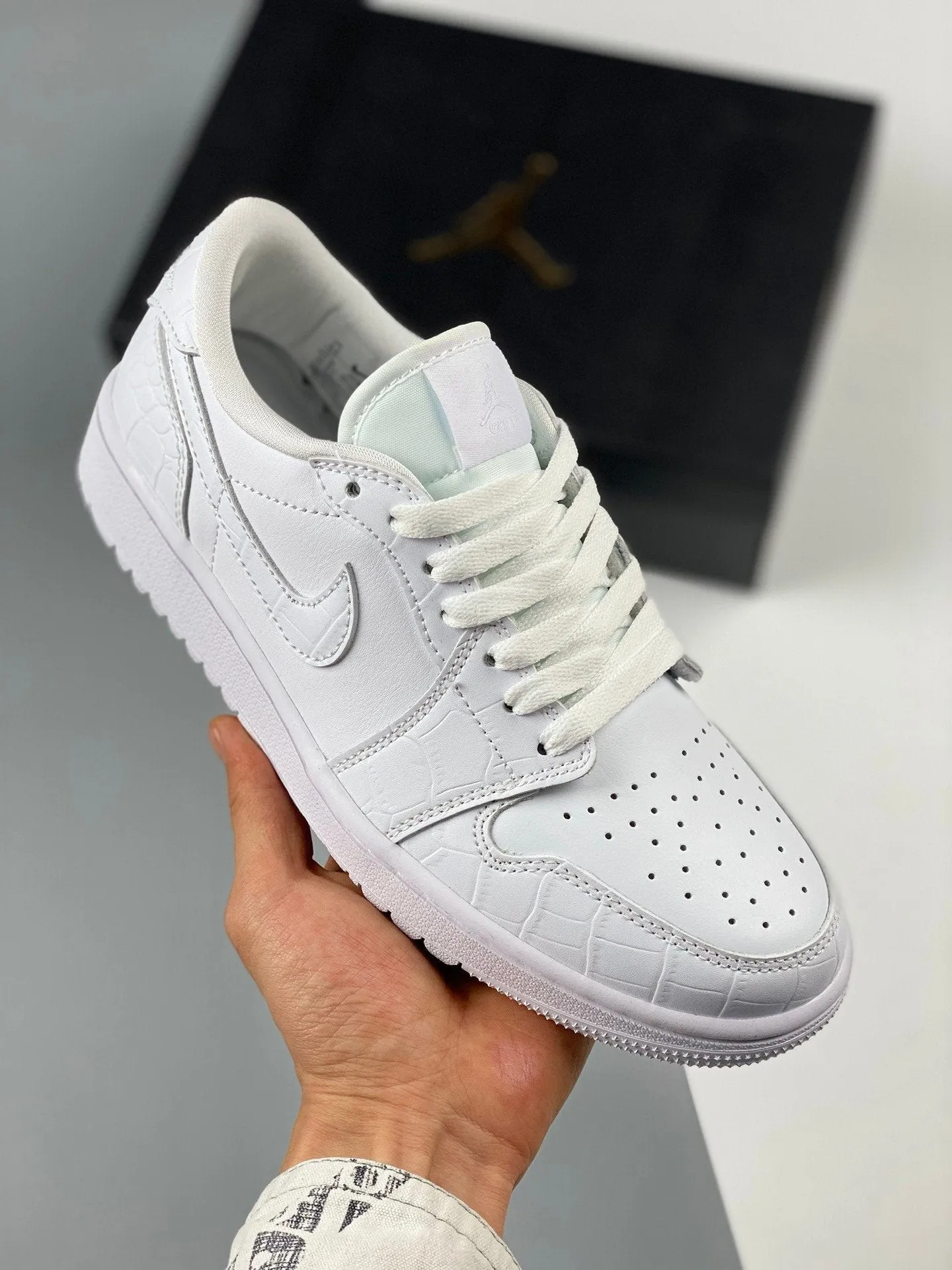 Air Jordan 1 Low Golf “Croc” White DD9315-110