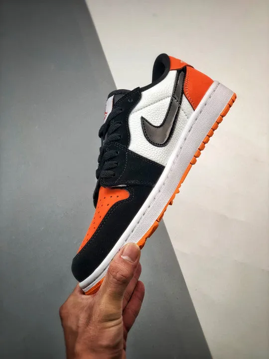 Air Jordan 1 Low Golf Shattered Backboard Starfish/Black-White DD9315-800