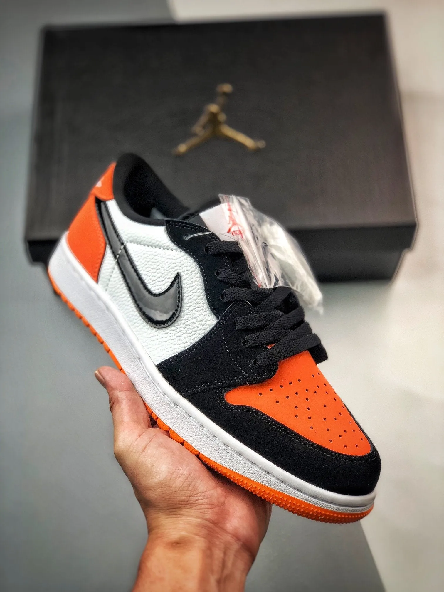 Air Jordan 1 Low Golf Shattered Backboard Starfish/Black-White DD9315-800