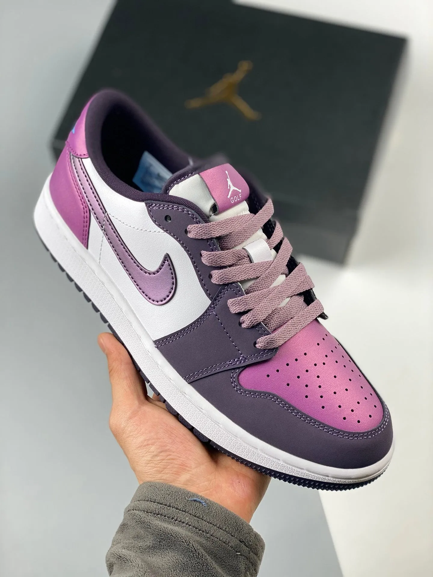 Air Jordan 1 Low Golf White/Cave Purple-Purple Smoke DZ9787-155