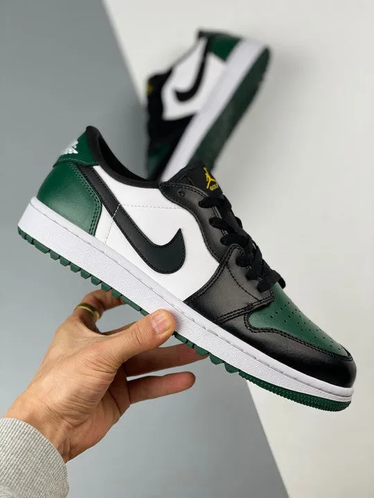 Air Jordan 1 Low Golf White/Noble Green/Pollen/Black DD9315-107