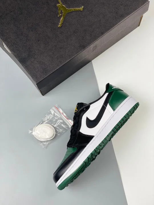 Air Jordan 1 Low Golf White/Noble Green/Pollen/Black DD9315-107