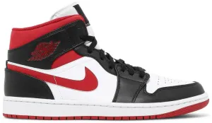 Air Jordan 1 Mid  Black Gym Red  554724-122