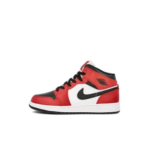 AIR JORDAN 1 MID CHICAGO BLACK TOE GS (YOUTH) 2020