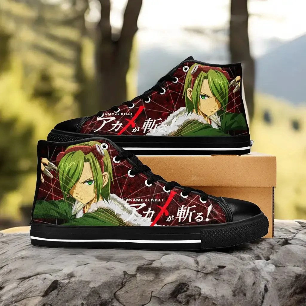 Akame ga Kill Lubbock Shoes High Tops Sneakers for Kids and Adults