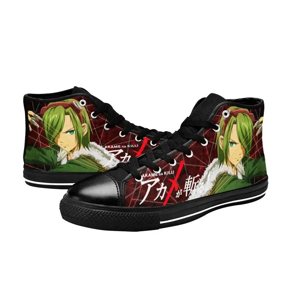 Akame ga Kill Lubbock Shoes High Tops Sneakers for Kids and Adults