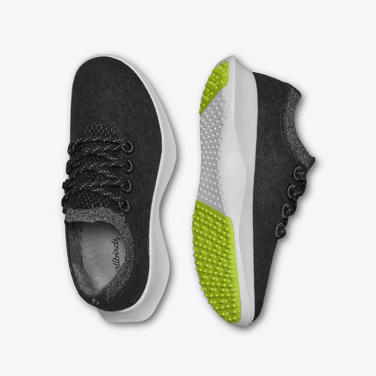 Allbirds Wool Dasher Mizzles - LIMITED EDITION: Natural Black (White Sole)