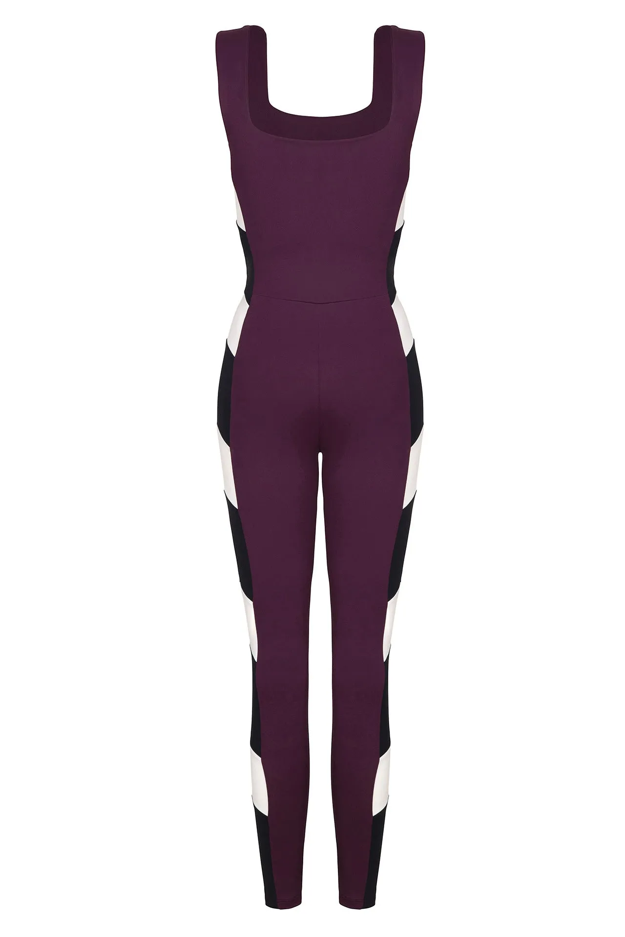 Arrow Unitard Fig / Black / Chantilly