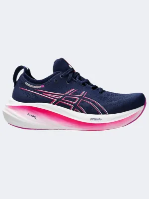 Asics Gel Nimbus 26 Women Running Shoes Blue/Bold Magenta