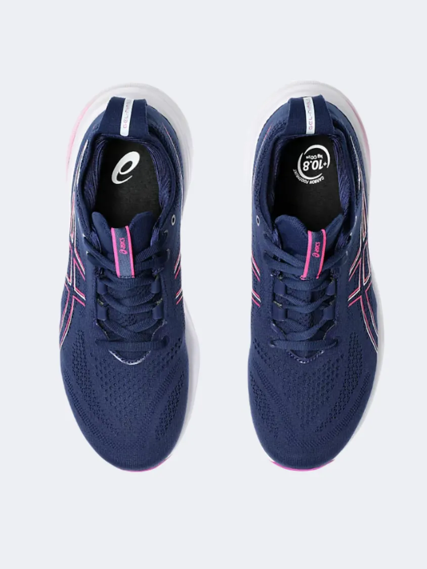 Asics Gel Nimbus 26 Women Running Shoes Blue/Bold Magenta