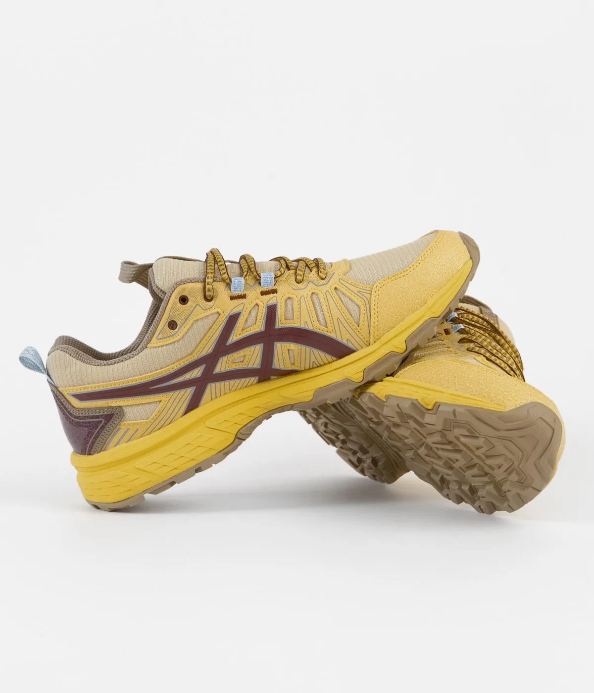 Asics HN1-S Gel-Venture 7 Shoes - Yellow / Ox Brown