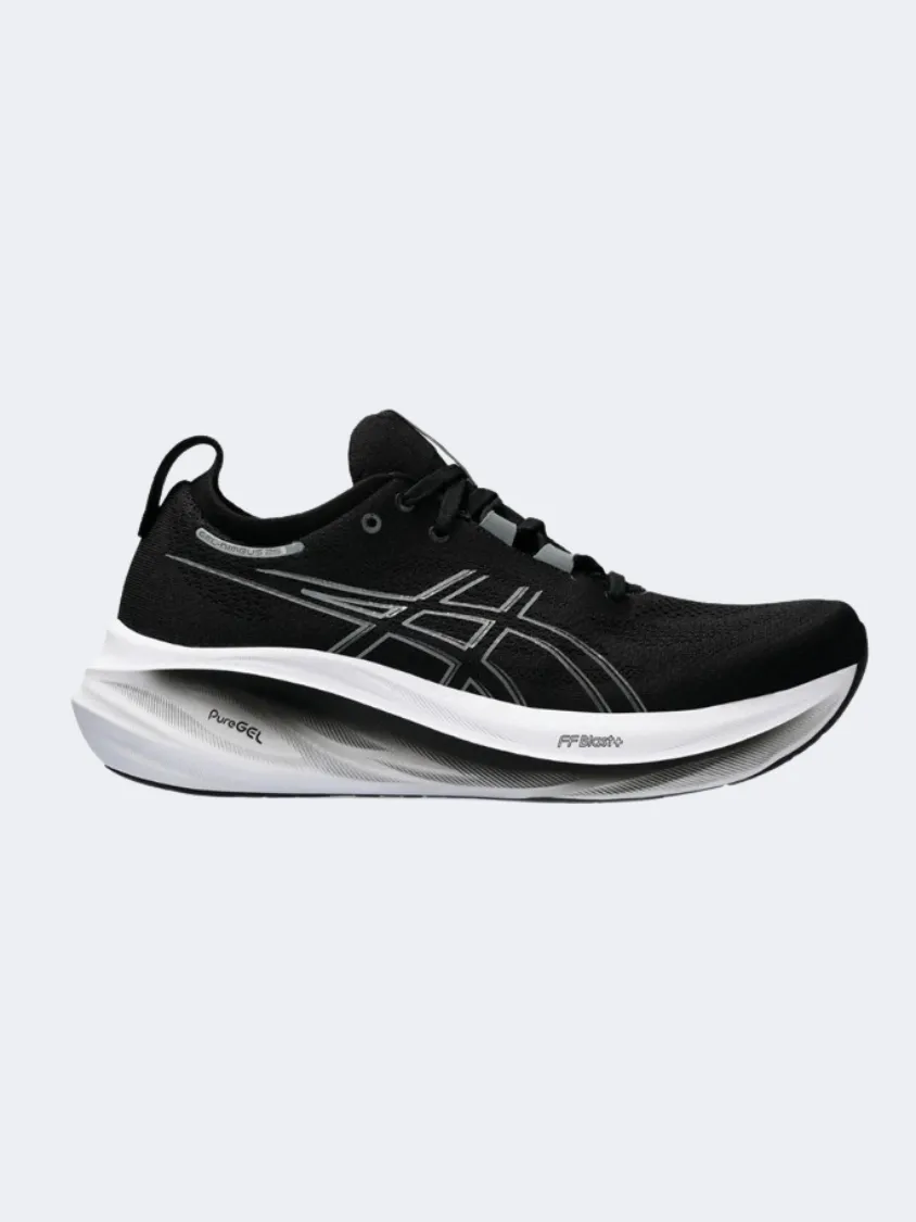 Asics Nimbus 26 Men Running Shoes Black/Graphite Grey