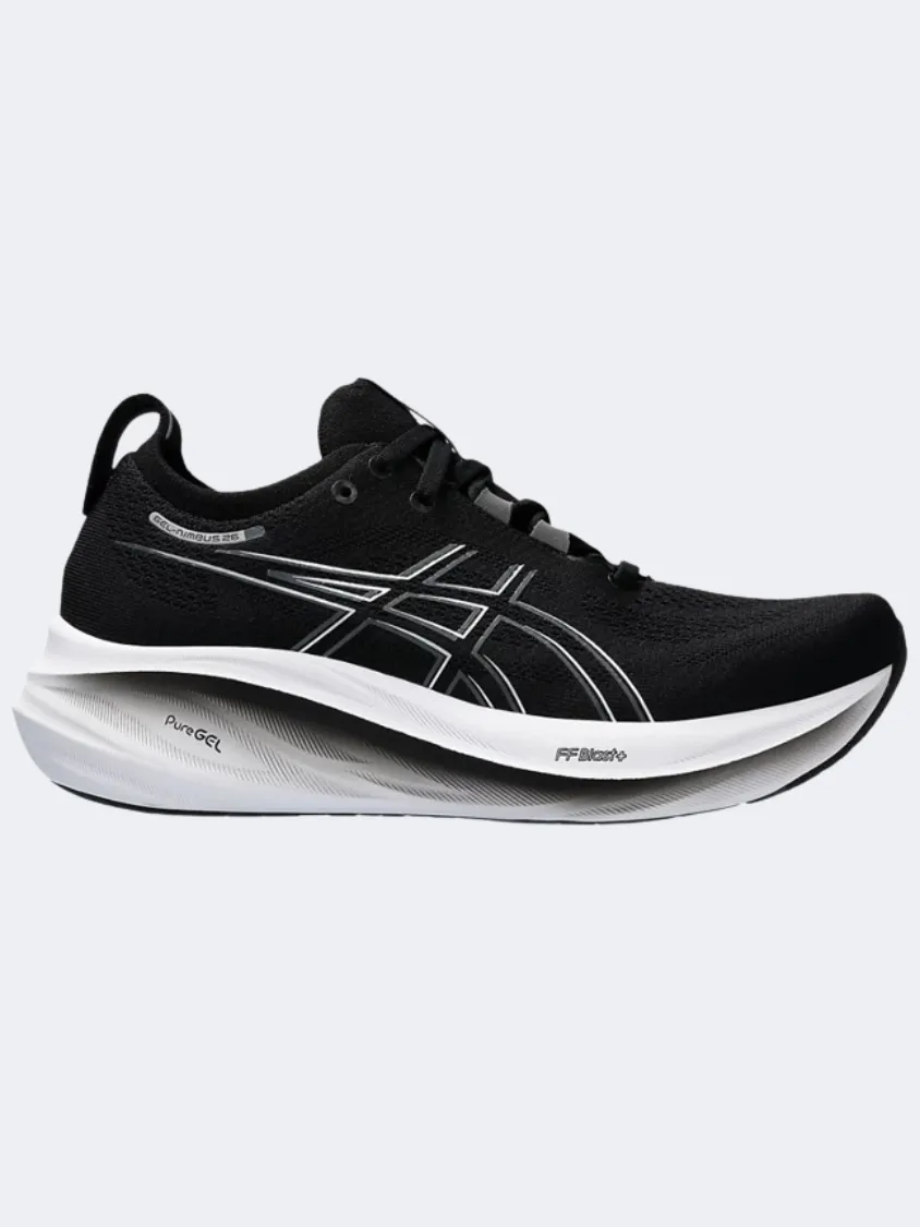 Asics Nimbus 26 Women Running Shoes Black/Graphite Grey