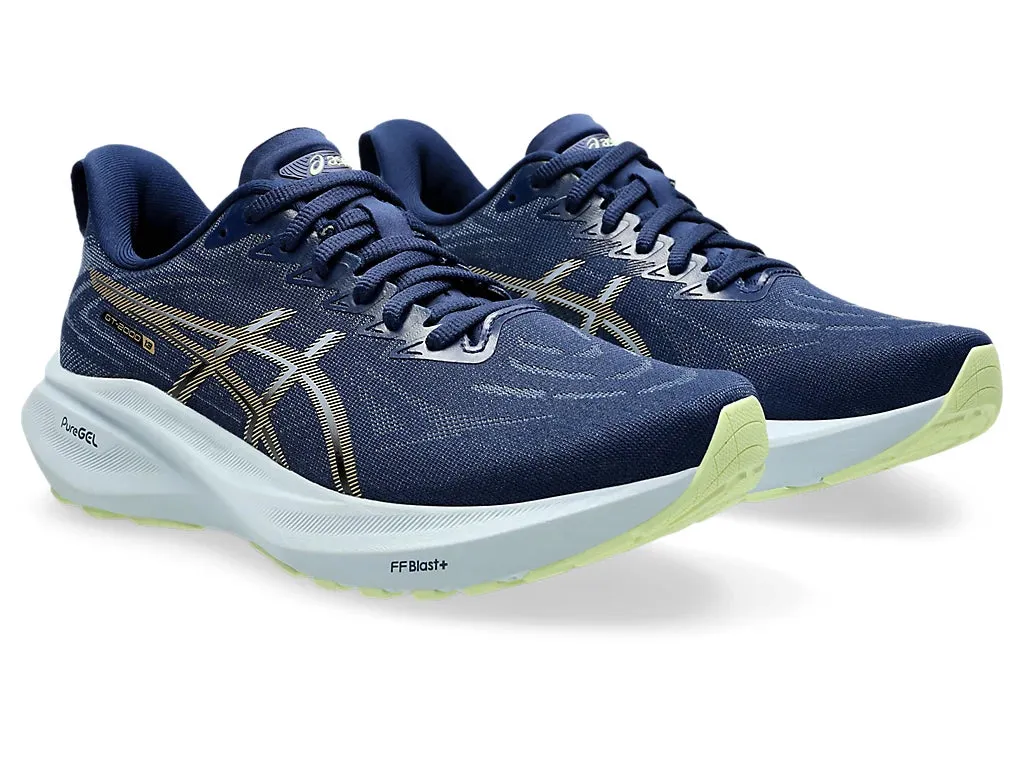 Asics Womens GT-2000 13- Blue Expanse/Champagne (1012B666-400)