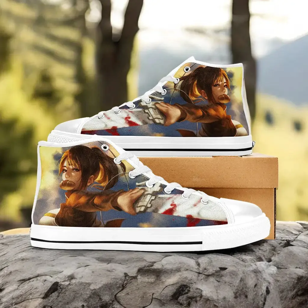 Attack on Titan Sasha Shoes High Tops Sneakers for Kids and Adults