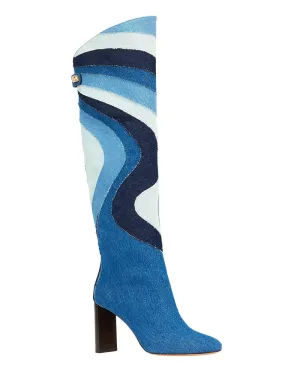 Aurora Denim Patchwork Boot