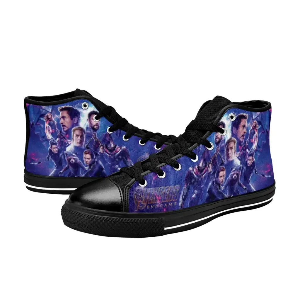 Avengers All hero Endgame Shoes High Top Sneakers for Kids and Adults