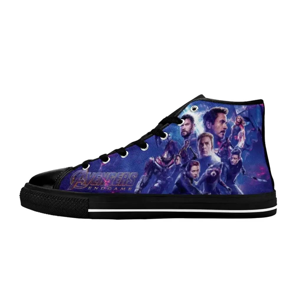 Avengers All hero Endgame Shoes High Top Sneakers for Kids and Adults