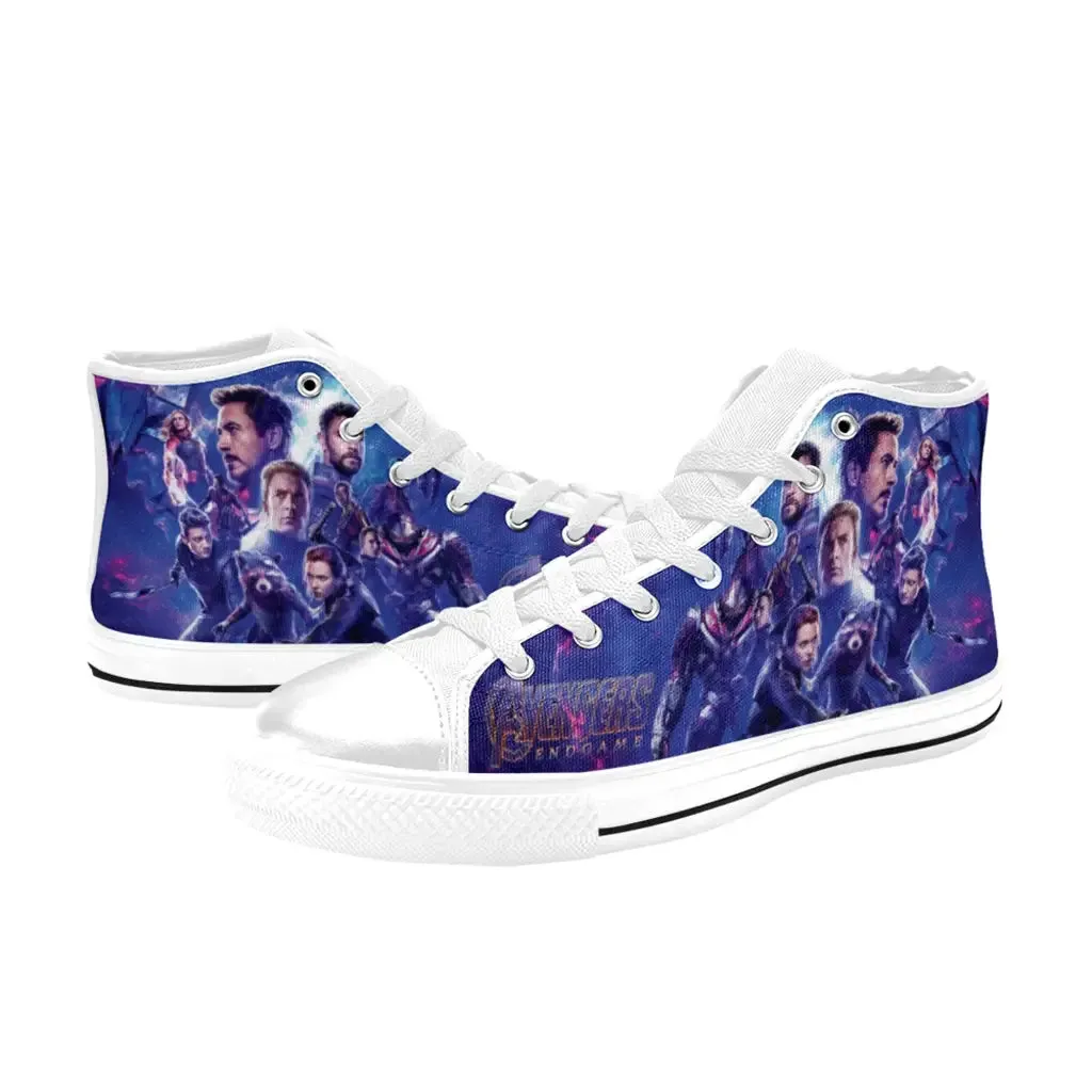 Avengers All hero Endgame Shoes High Top Sneakers for Kids and Adults