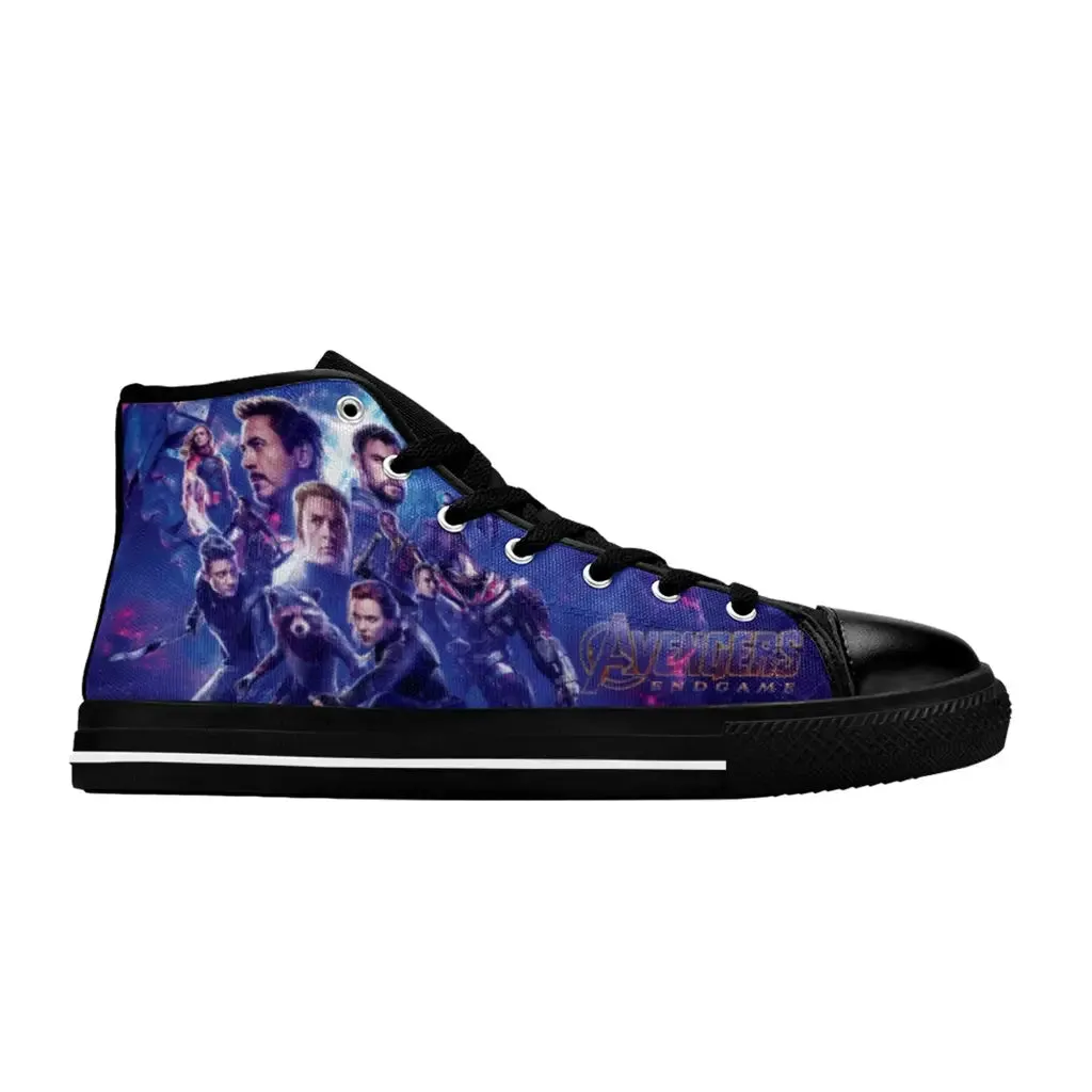 Avengers All hero Endgame Shoes High Top Sneakers for Kids and Adults