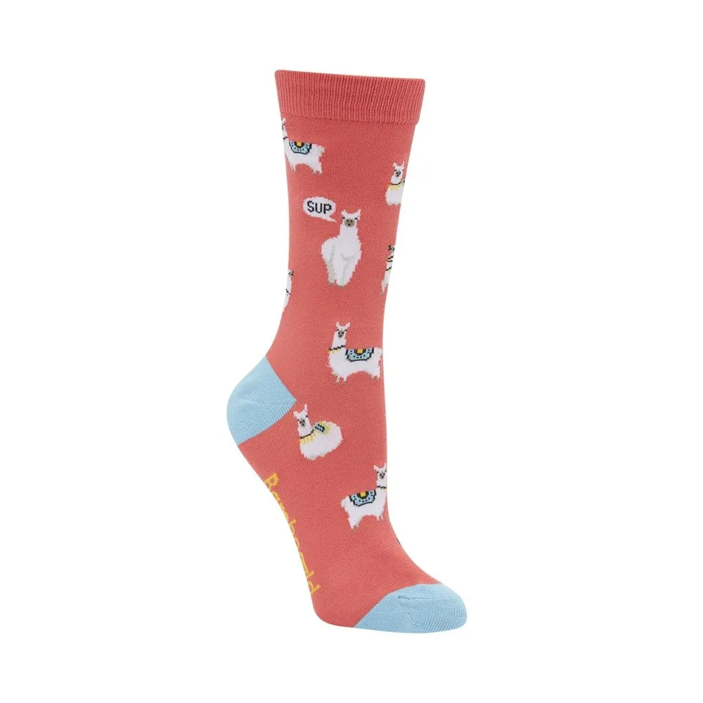 Bamboozld: Womens Sup Llama Bamboo Sock