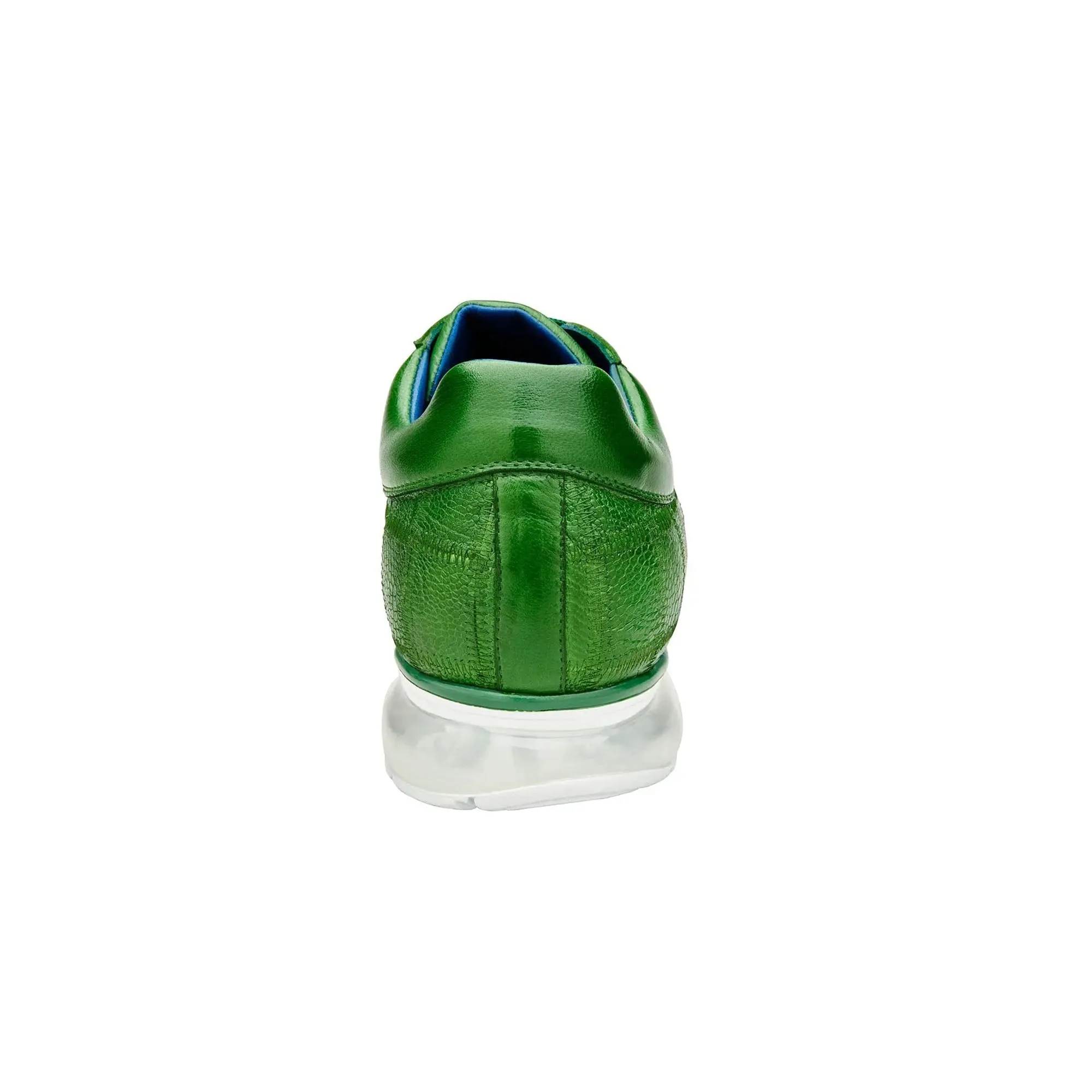 Belvedere Magnus in Emerald Ostrich Patchwork Sneakers