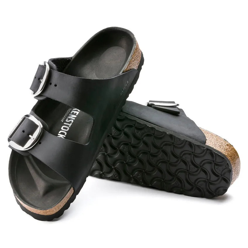 BIRKENSTOCK ARIZONA BIG BUCKLE - BLACK OILED LEATHER