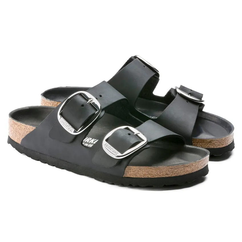 BIRKENSTOCK ARIZONA BIG BUCKLE - BLACK OILED LEATHER